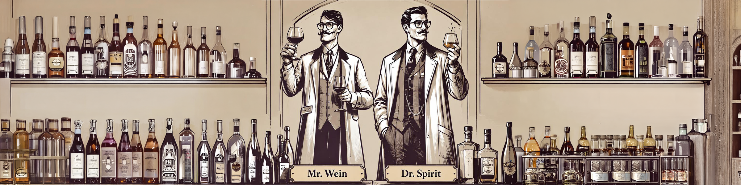 Dr. Spirit & Mr. Wein – Zwei Experten. Viele Flaschen. Noch mehr Geschichten.