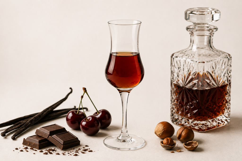 Likör im Liqueur-Glas