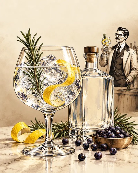 Gin mit Botanicals