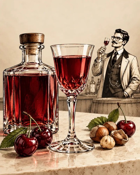 Likör im Liqueur-Glas
